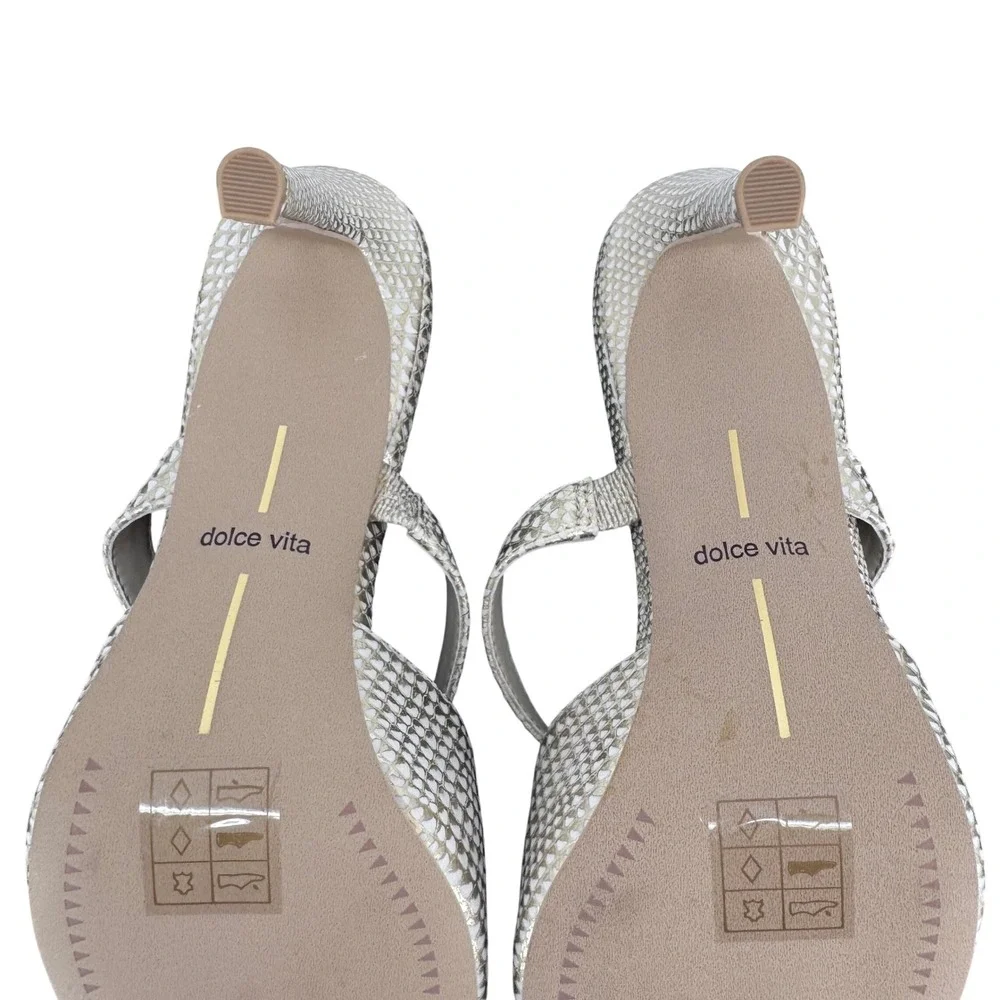 NWOB Dolce Vita Kanika Slip On Pointed Toe Heels Pumps Champagne Gold Size 6.5